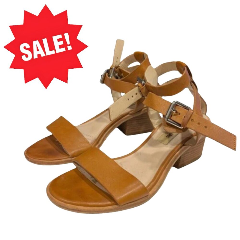 Clarks Women's Narrative Berrick Block Heel Double Strap Buckle Sandals Size 6 - Picture 2 of 8